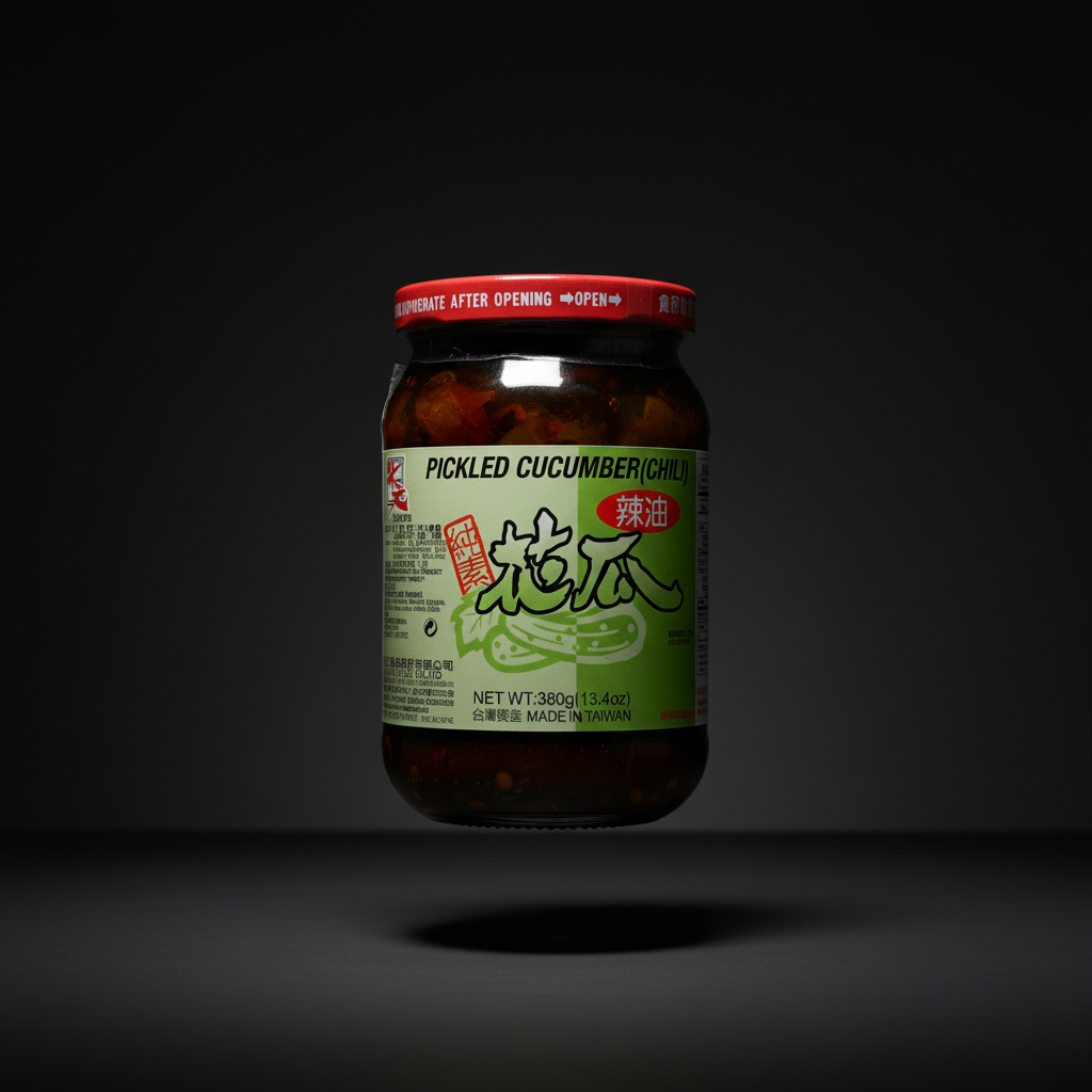 Taiwanese Pickled Cucumber, Chilli (花瓜 辣油)