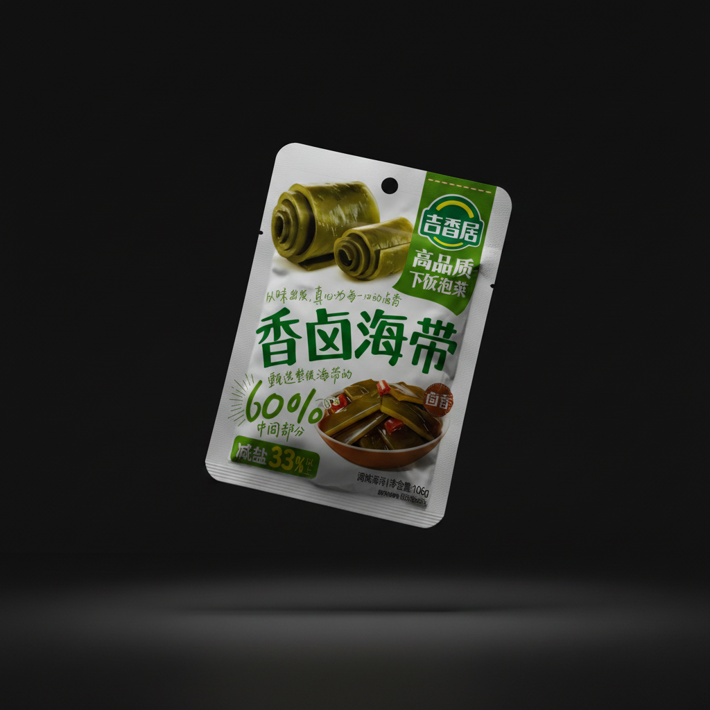 Jixiangju Seasoned Braised Kelp, Reduced Salt (香卤海带)