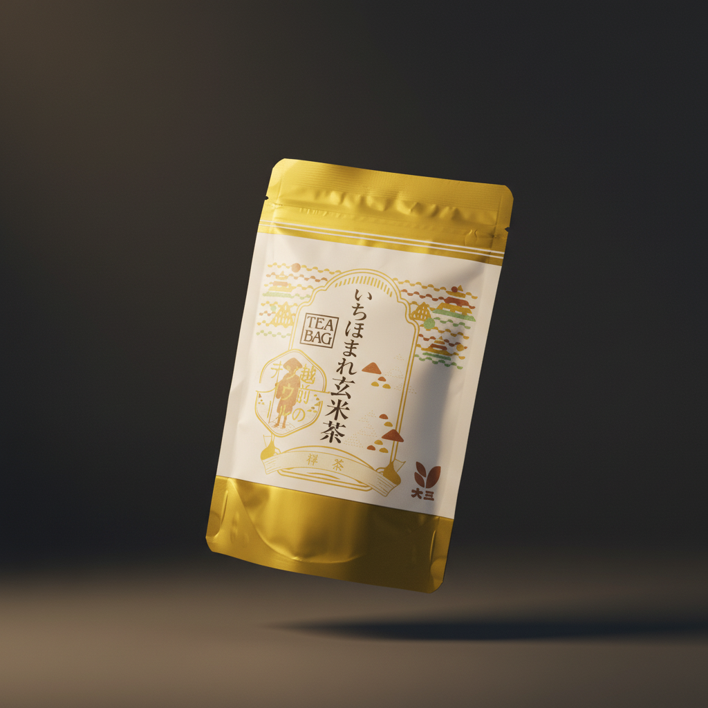 Genmaicha "Ichihomaré" tea with roasted soybeans (3g x 16 bags)