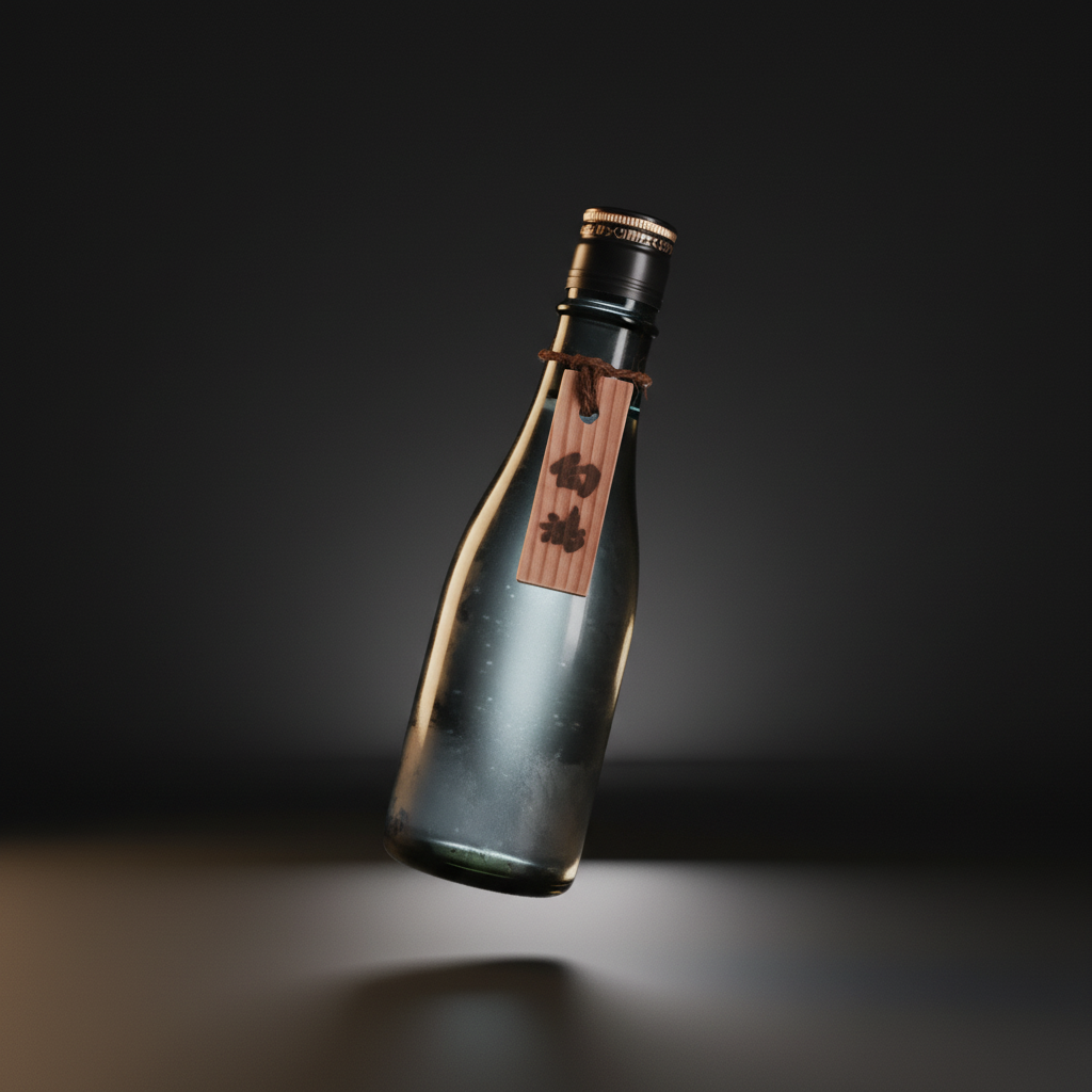 Hakuko Junmai Ginjo Sake with Magic Wooden Strip 300ml (15.5% vol.)