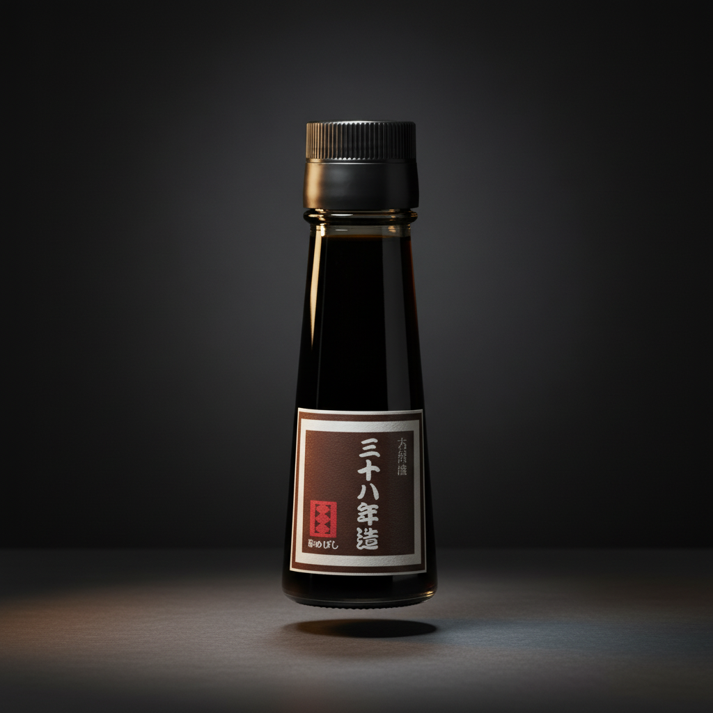 38 years aged brewed shoyu soy sauce