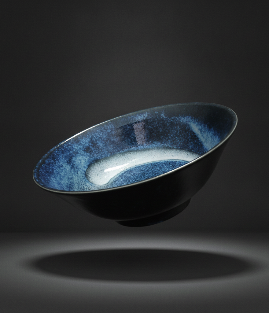 Ceramic bowl Blue 21.3 x 8.7 cm
