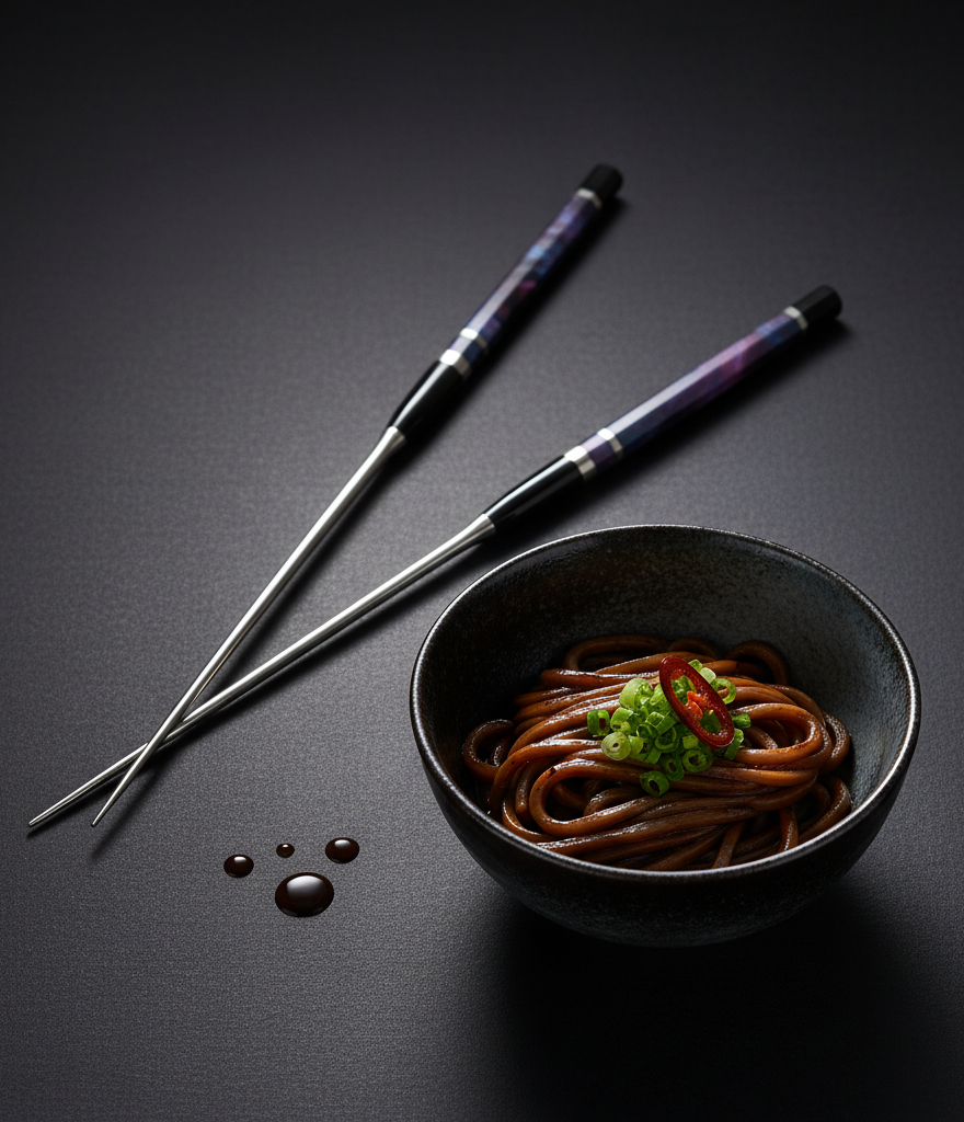 Stainless Steel Moribashi Stabilized wood (with Double Black Horns) Handle 165mm