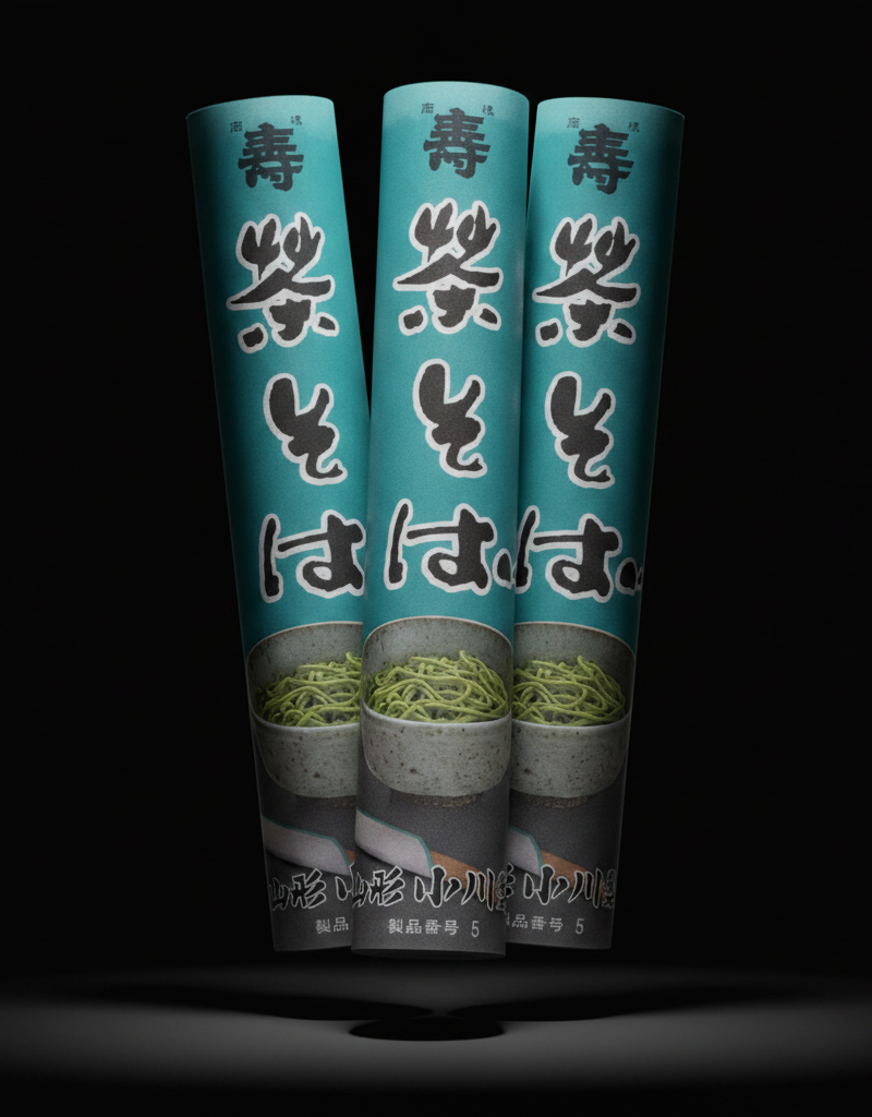 Ogawa seimen - Soba with green tea flavor 3x160g