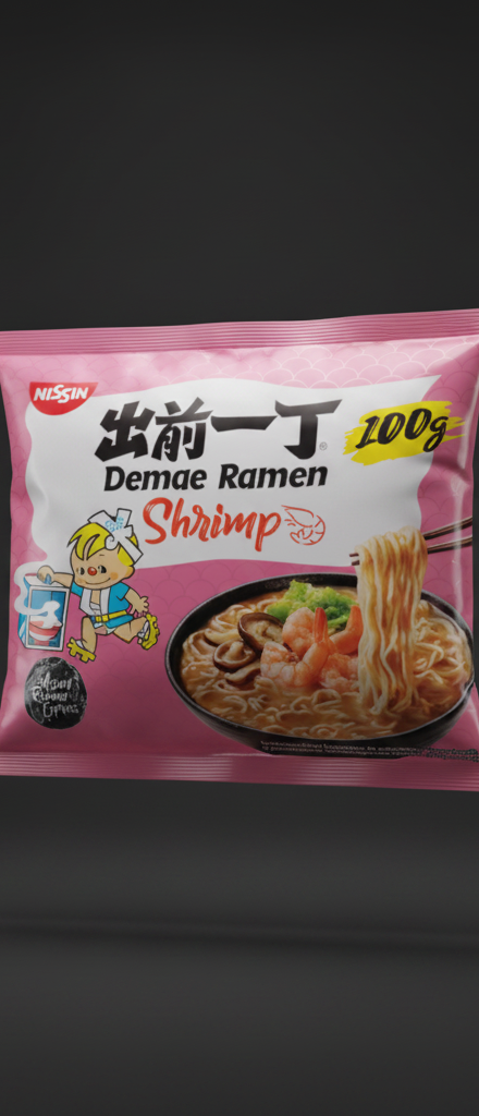 Nissin - Demae Ramen Shrimp Noodles 100g/500ml X30 BUNDLE