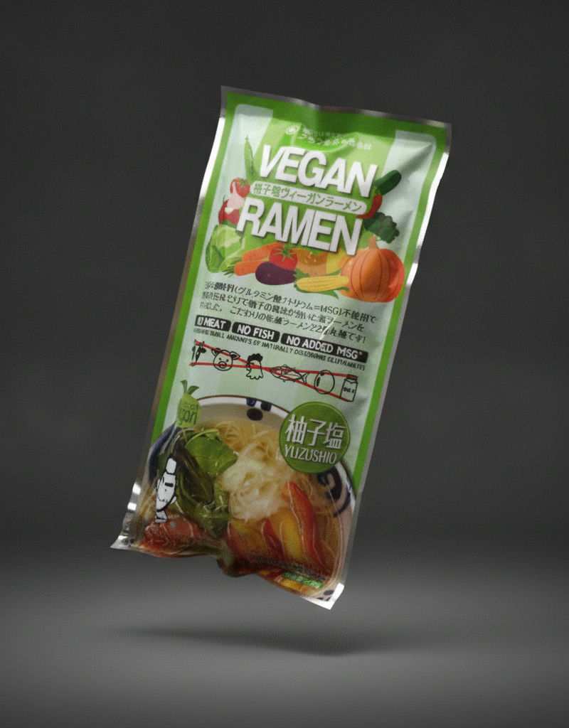 Kurata Shokuhin - Salt and Yuzu Vegetable Ramen Noodles 236g
