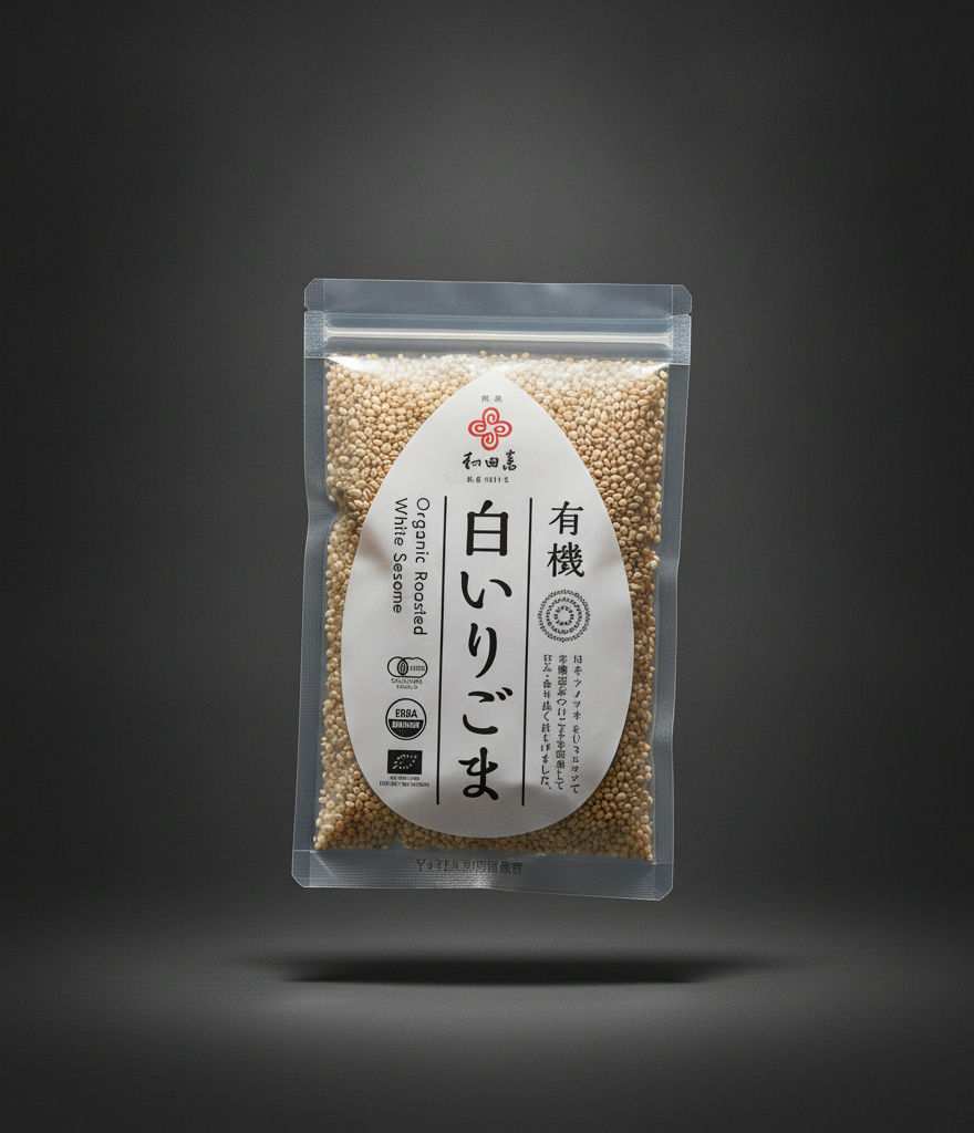 Organic roasted white sesame 50g