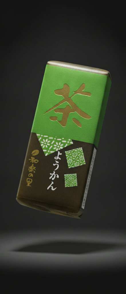 Yoneya - Sweetened red bean paste yokan with green tea 58g