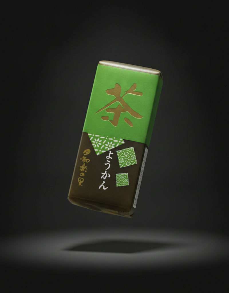 Yoneya - Sweetened red bean paste yokan with green tea 58g