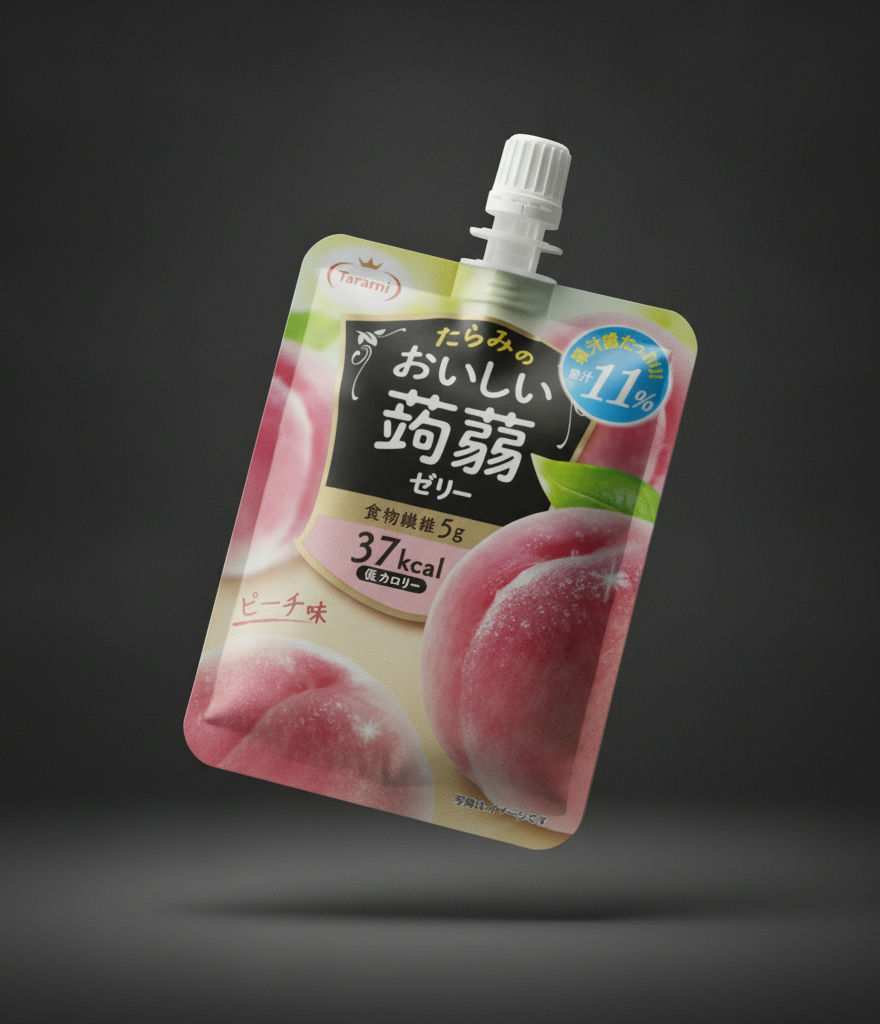 Tarami - Konjac jellies Peach flavor 150g
