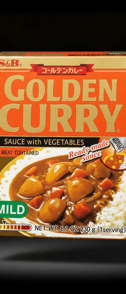 S & B Golden Vegetable Retort Curry Amakuchi - 230 g