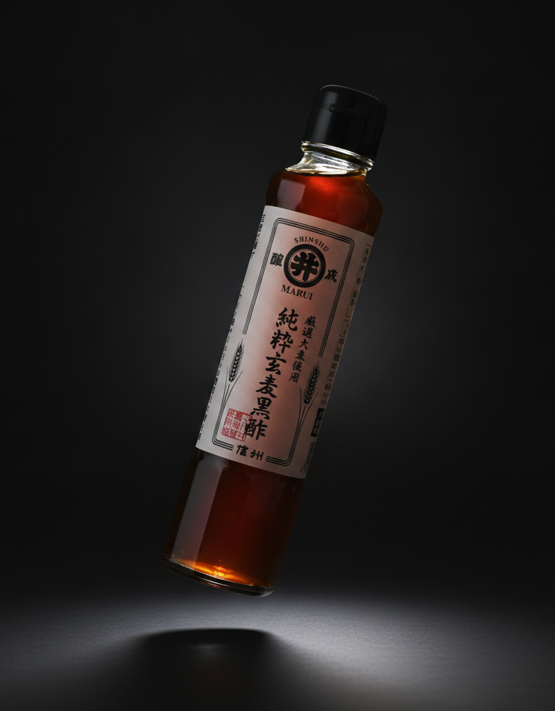 Marui Shoyu - Pure whole wheat black vinegar 185ml