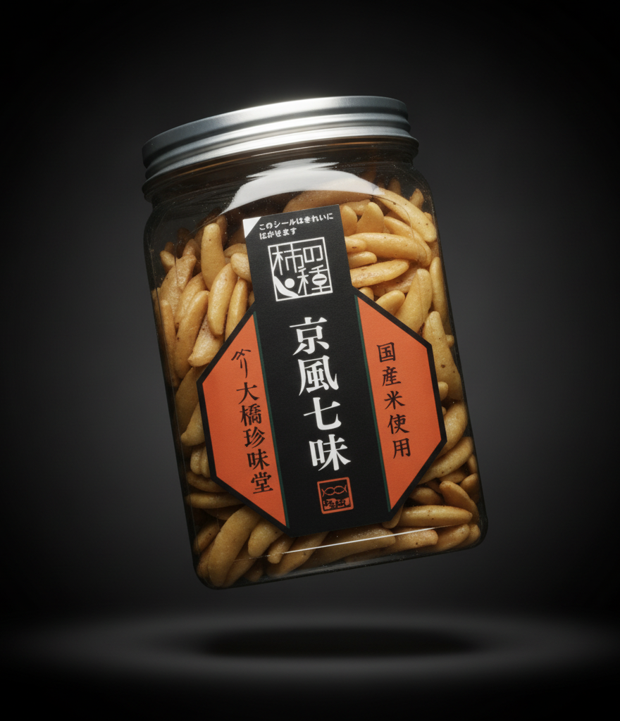 Ohashi Chnmi do - Pot Kakinotane Shichimi Kyoto style 200g