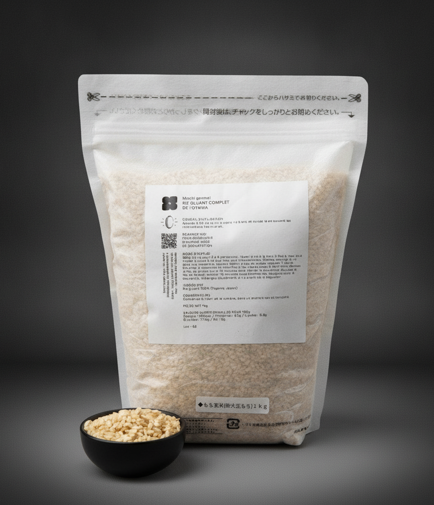 Riz complet gluant Shin taisho mochi de Toyama ⋅ Nanohana ⋅ 1kg
