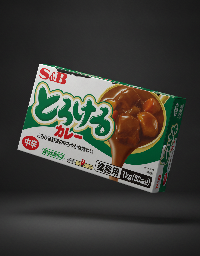 S&amp;B - Torokeru Chukara Curry Medium Spicy 1kg
