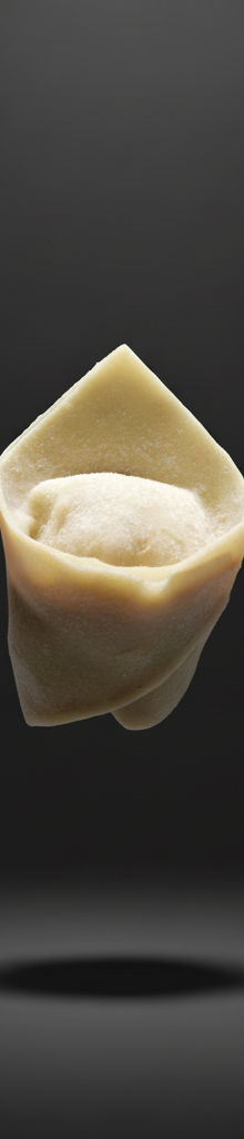 Iberico pork and scallop money bag