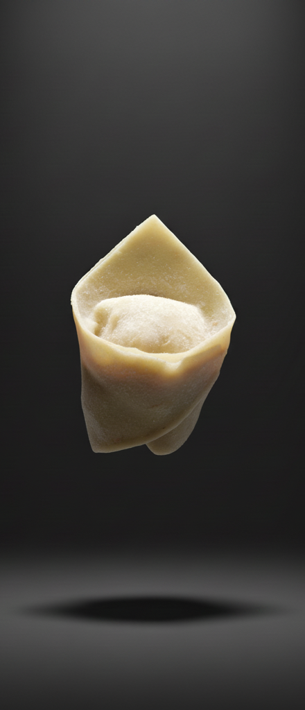 Iberico pork and scallop money bag