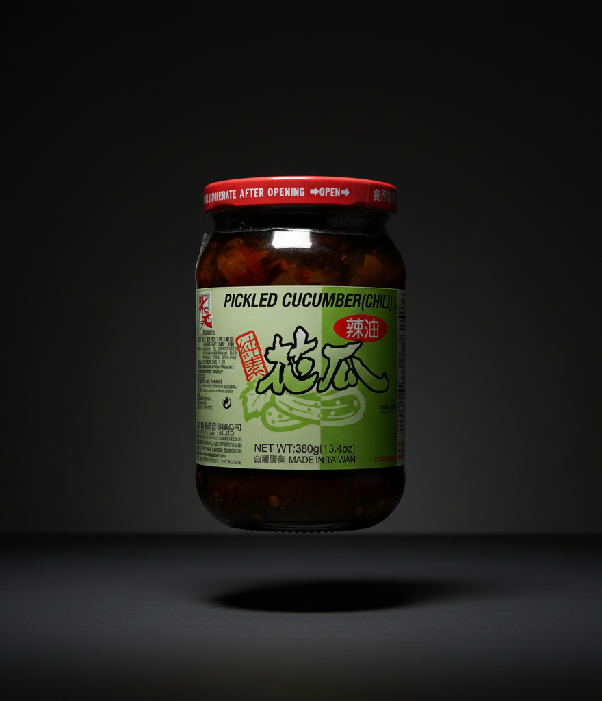 Taiwanese Pickled Cucumber, Chilli (花瓜 辣油)