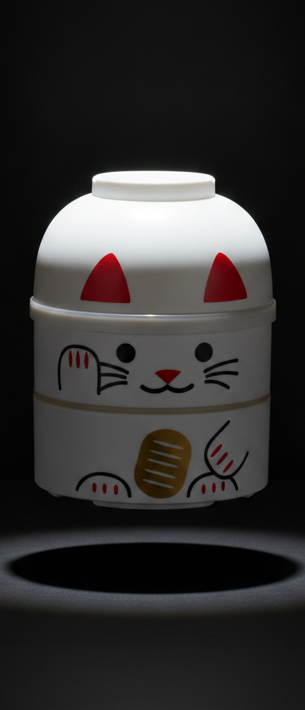 Hakoya - Bento Lucky White Cat 850ml