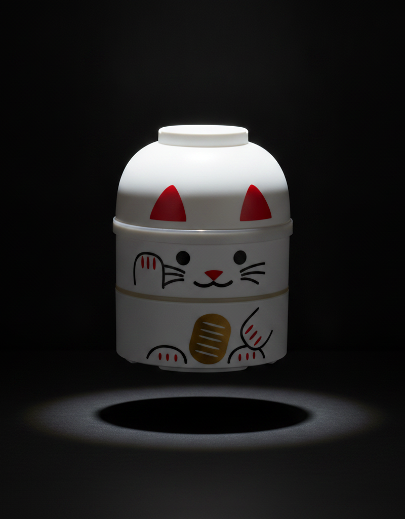 Hakoya - Bento Lucky White Cat 850ml