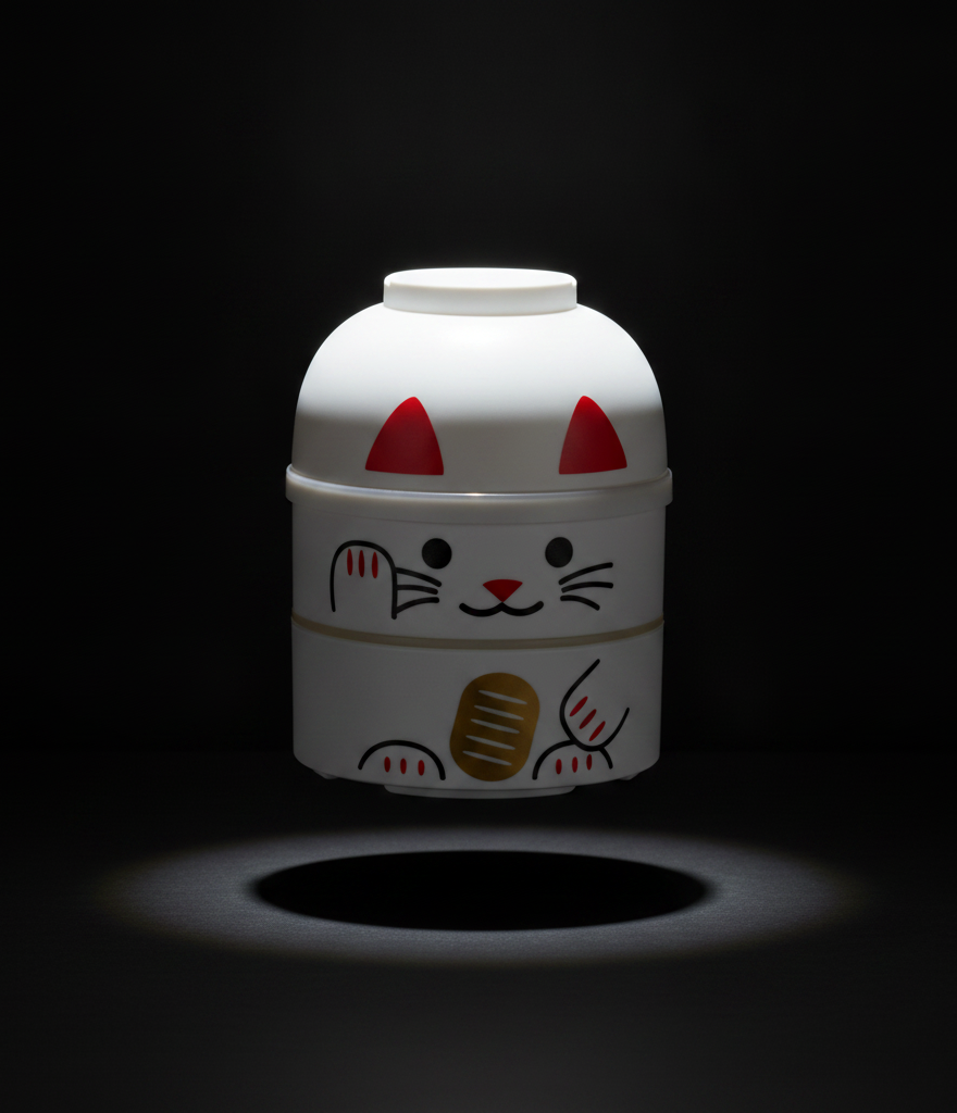 Hakoya - Bento Lucky White Cat 850ml
