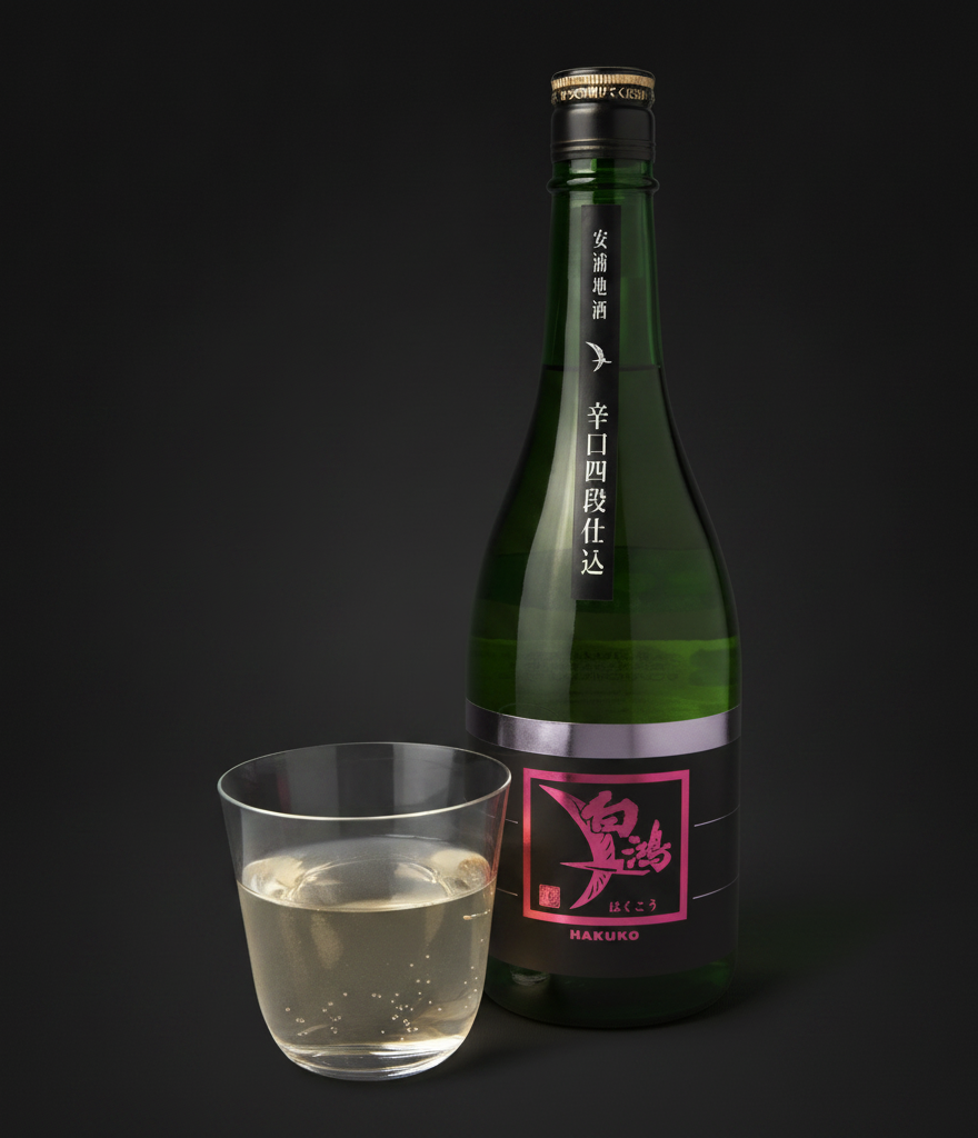 Saké junmai Hakuko Karakuchi Yodanshikomi ⋅ 16% ⋅ 720ml