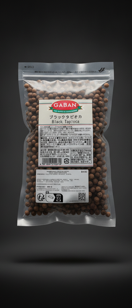 Gaban - Black tapioca pearl 100g
