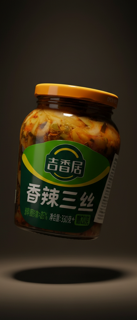 Jibaiju Spicy Three-Shred Pickle (香辣三丝)
