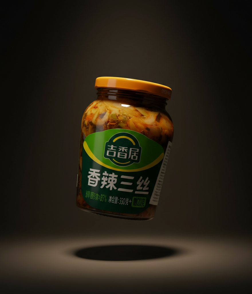 Jibaiju Spicy Three-Shred Pickle (香辣三丝)