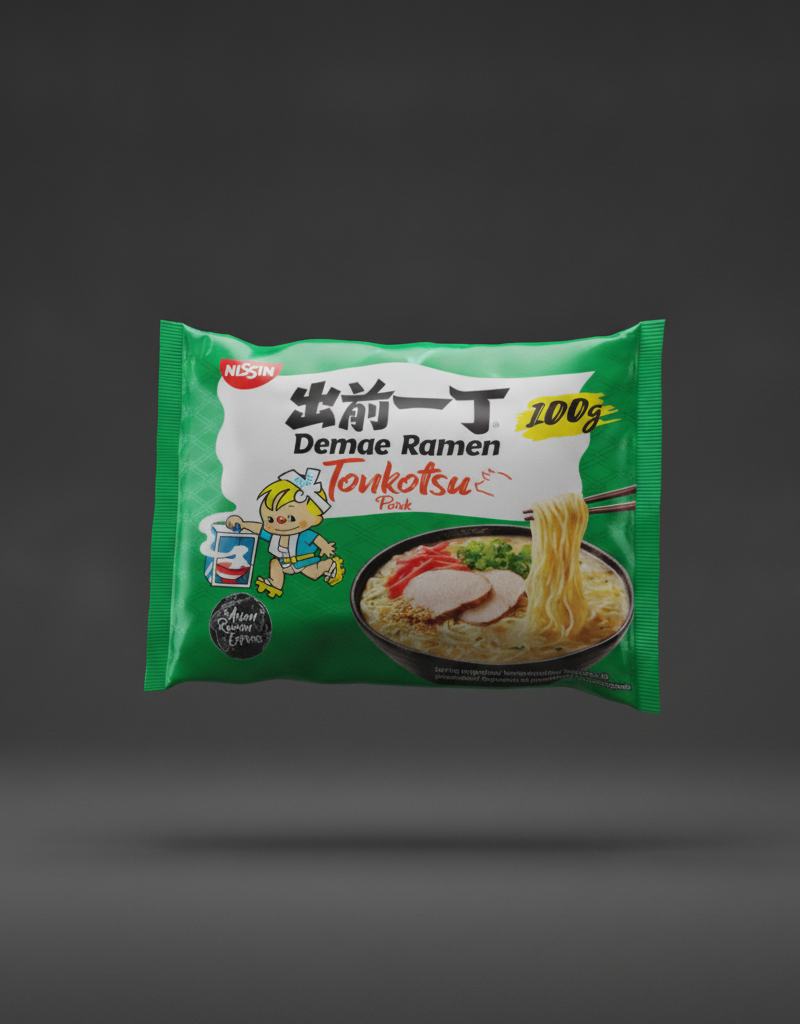 Nissin - Demae Tonkotsu Ramen Noodles 100g/500ml x30 BUNDLE