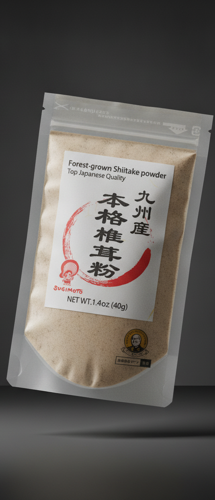 Sugimoto Shoten - Authentic Shiitake Powder (JAS Organic) from Kyushu 40g