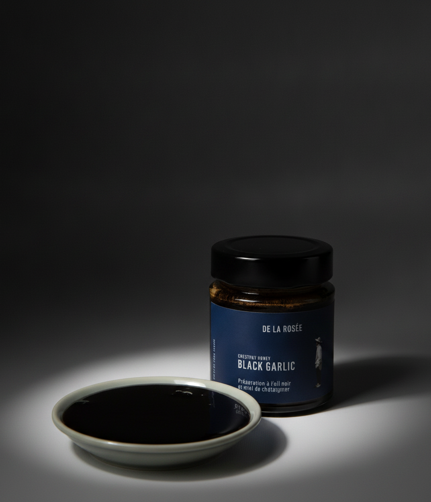 Préparation à base de miel de châtaignier et d'ail noir ⋅ De la rosée ⋅ 185g