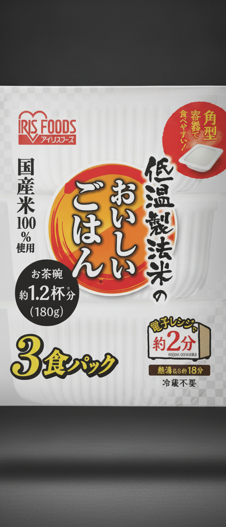 Iris Oyama Teion Seiho May No Oshiigohan Kokusanmai 100% -3x180 g