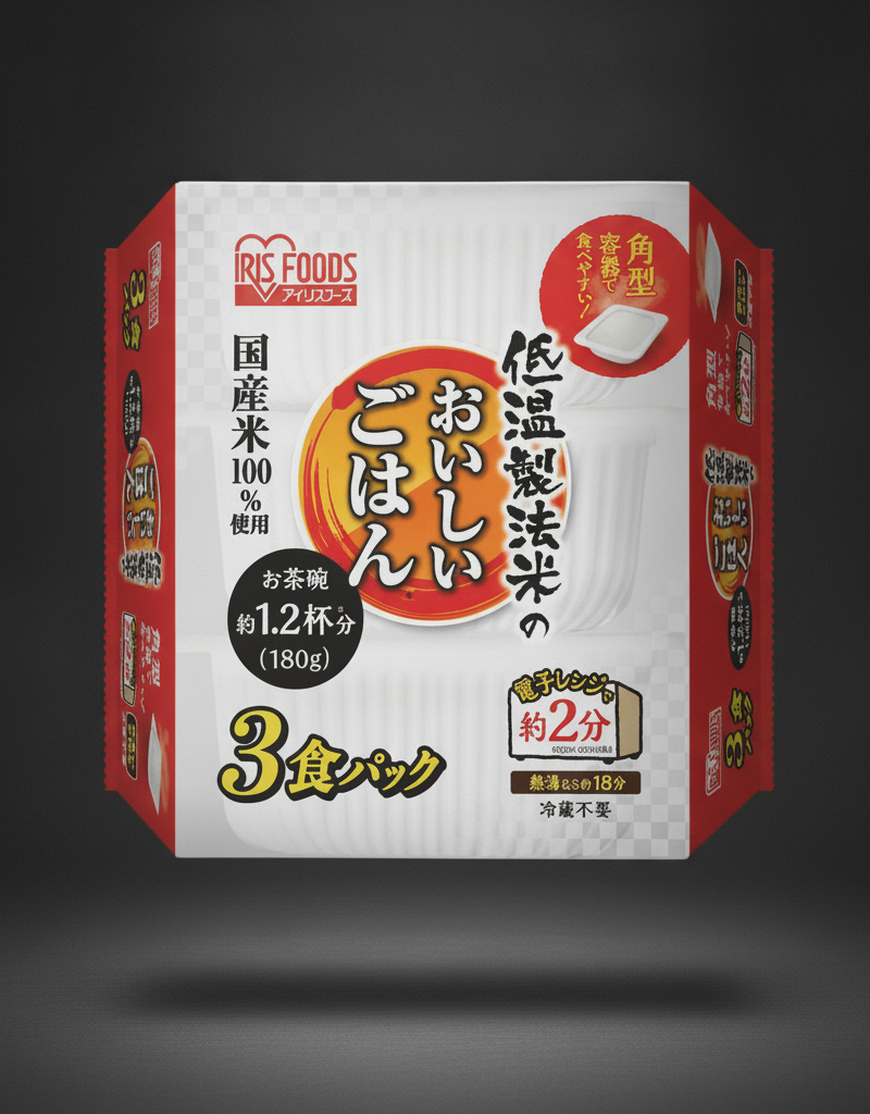 Iris Oyama Teion Seiho May No Oshiigohan Kokusanmai 100% -3x180 g