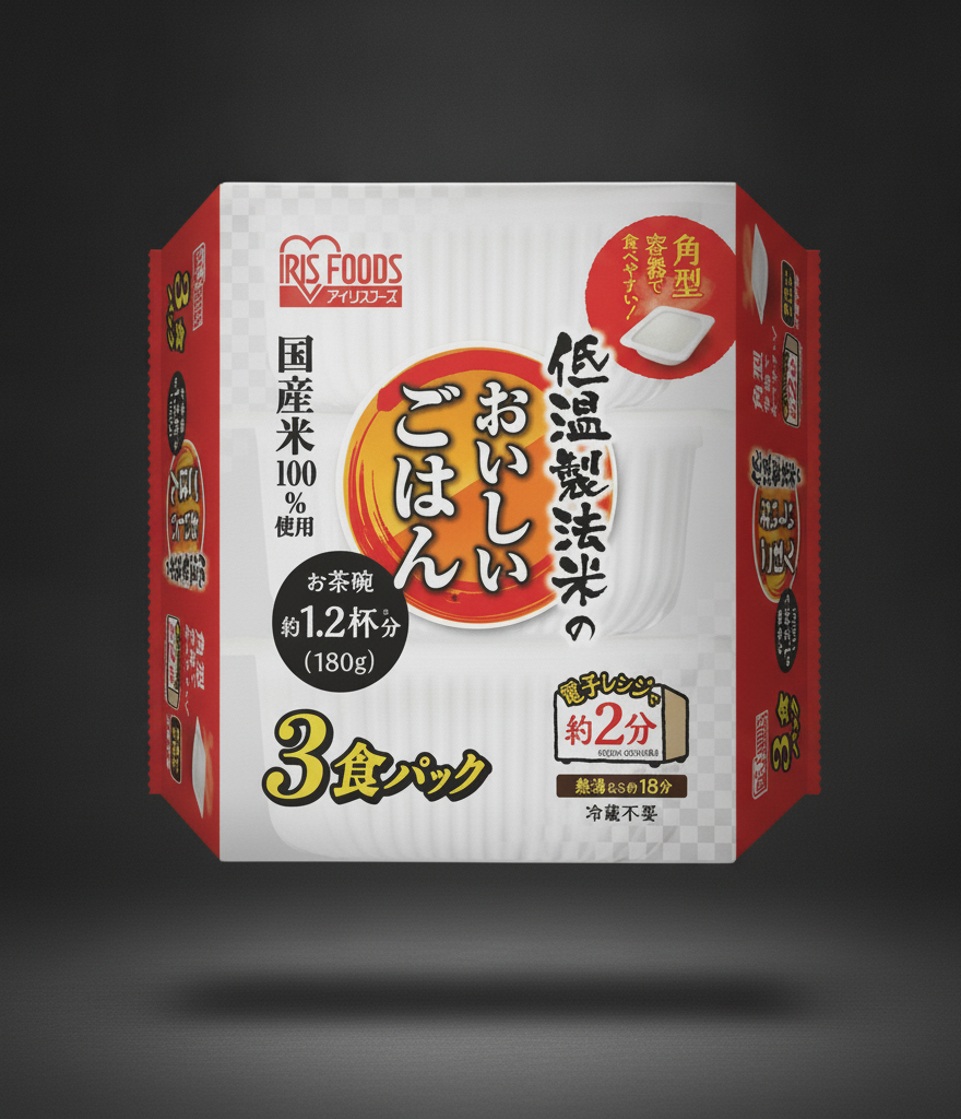 Iris Oyama Teion Seiho May No Oshiigohan Kokusanmai 100% -3x180 g