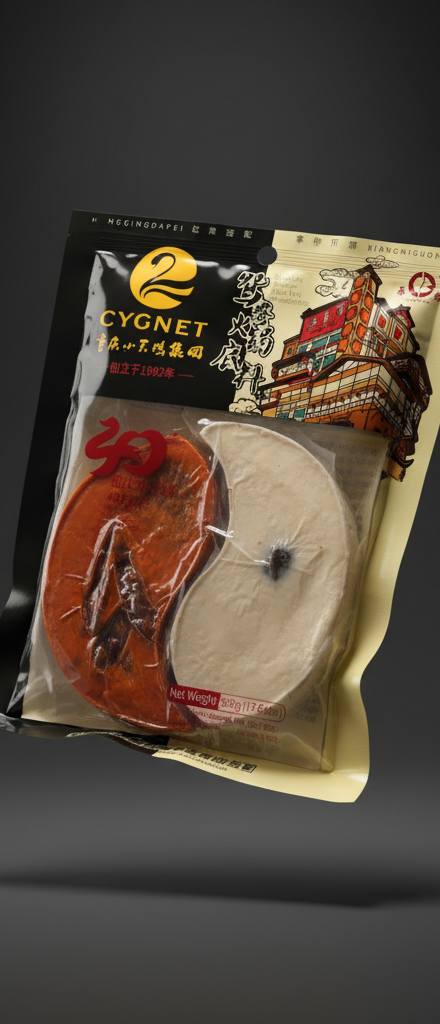 Cygnet Mandarin-Duck Twin Hot Pot Base (鸳鸯火锅底料)