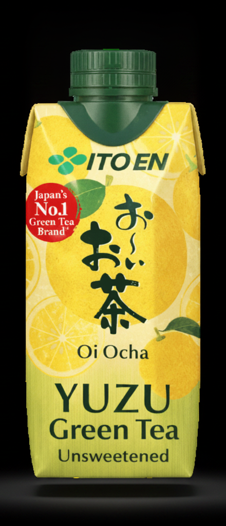 Ito En - Oi Ocha Matcha Yuzu Green Tea Unsweetened in Brick Carton 330ml X 12 BUNDLE