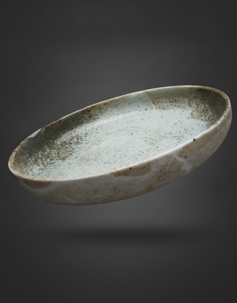 Yuki Shino Porcelain Pasta Plate 21.9 x 4.8 cm