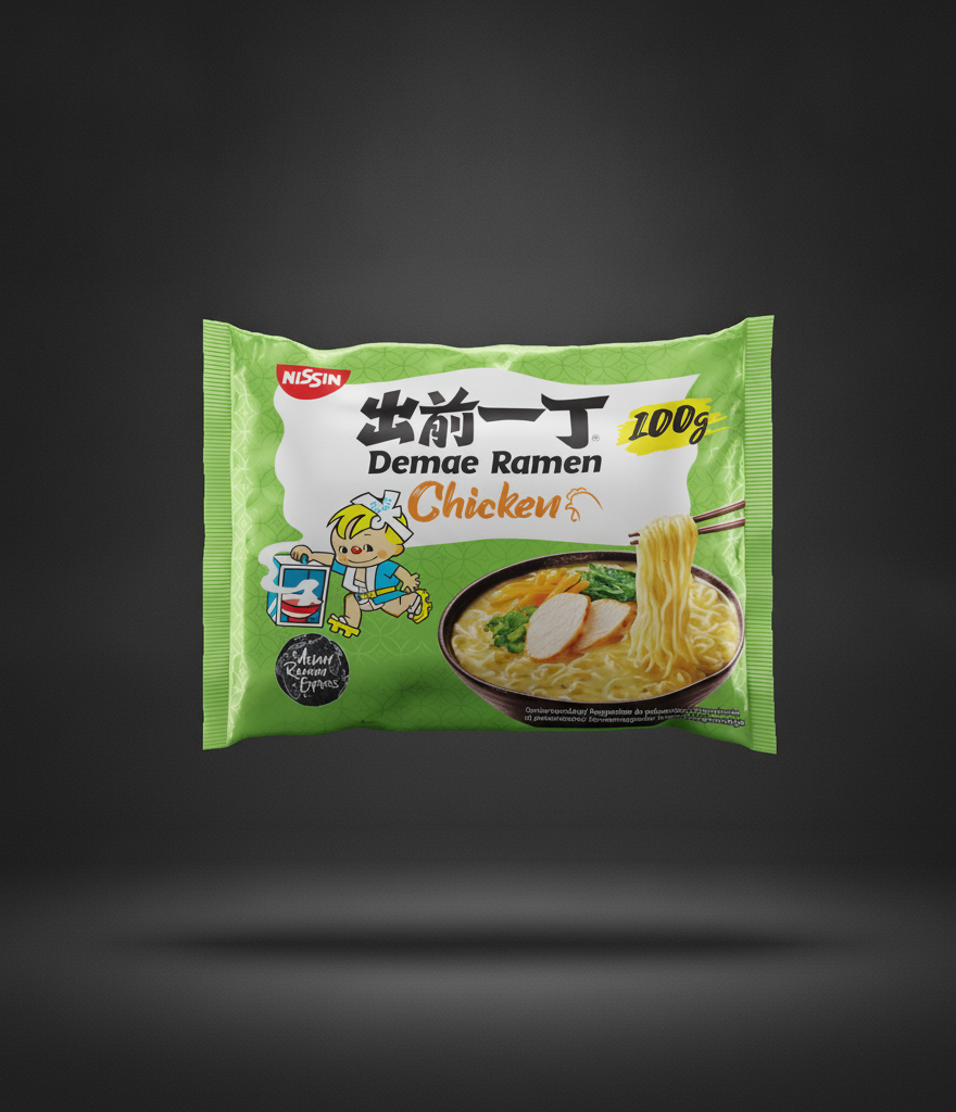 Nissin - Demae Chicken Ramen Noodles 100G/500m X30 BUNDLE