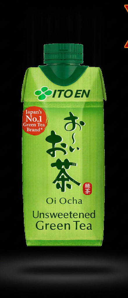 Ito En - Oi Ocha Unsweetened Green Tea in Brick 330ml X12 BUNDLE