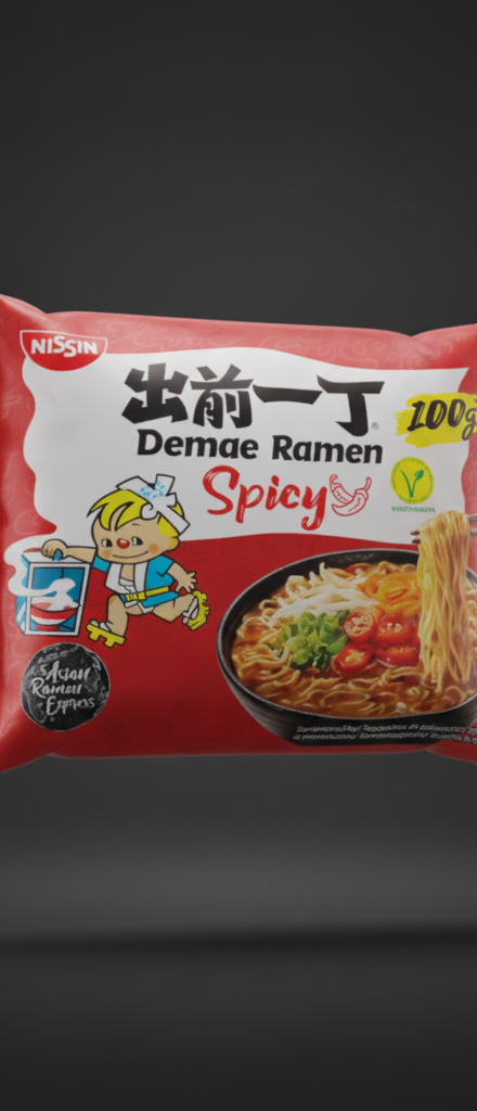 Nissin - Demae Spicy Ramen Noodles 100g/500ml X30 BUNDLE