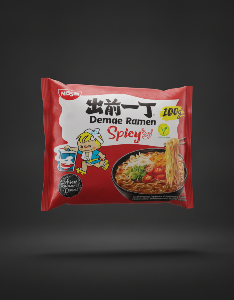 Nissin - Demae Spicy Ramen Noodles 100g/500ml X30 BUNDLE