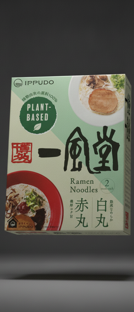 IPPUDO - Noodle vegetarian ramen of 2 types x 2 meals 496g