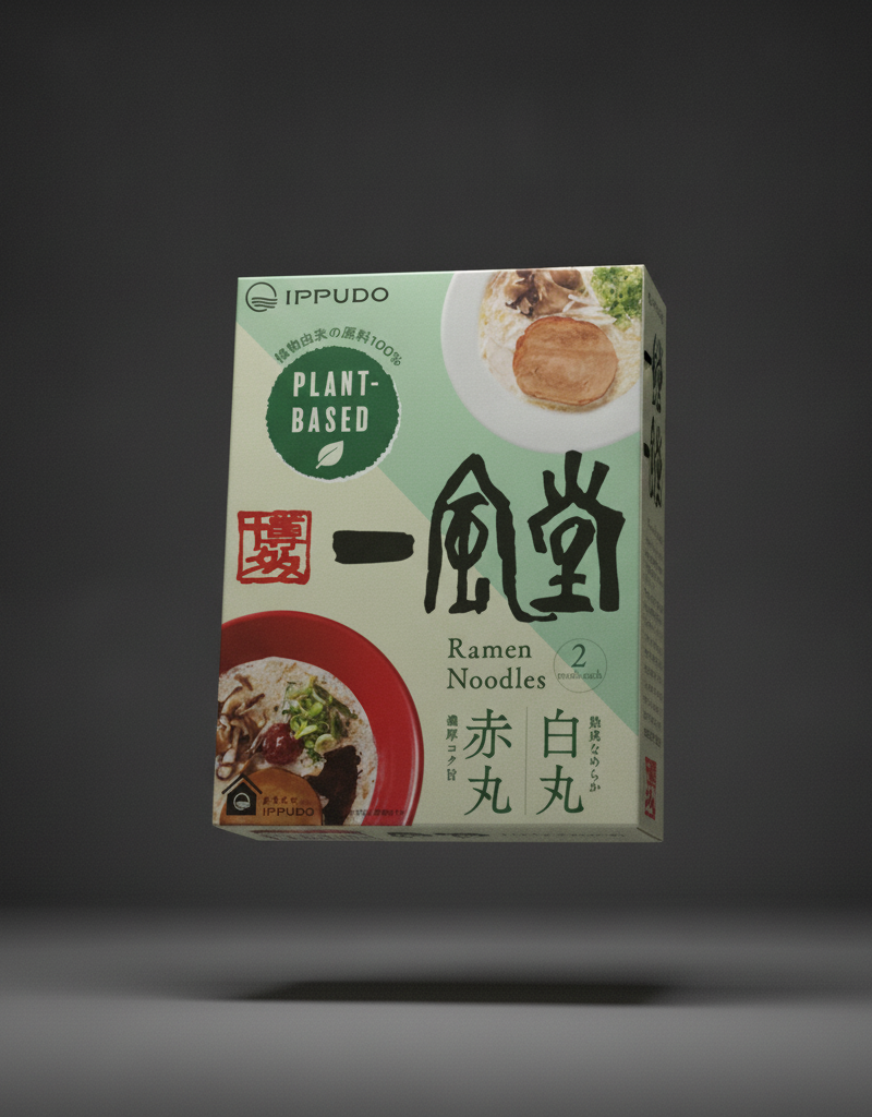 IPPUDO - Noodle vegetarian ramen of 2 types x 2 meals 496g
