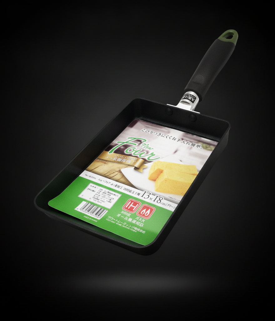 Non-stick Japanese omelette pan 13 x 18 cm