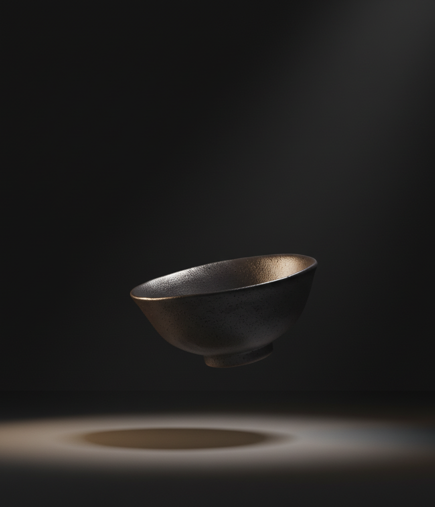 Setoyaki "akatsuki" fine earthenware rice bowl