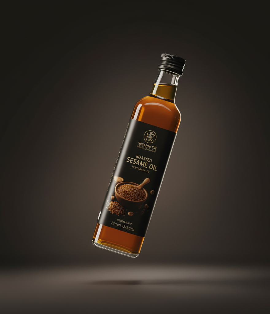 Roasted black sesame oil