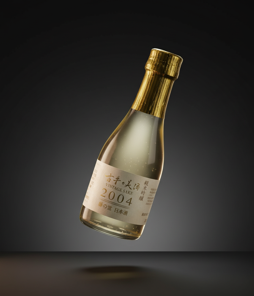 Minenoyuki Junmai Ginjo sake, vintage 2004