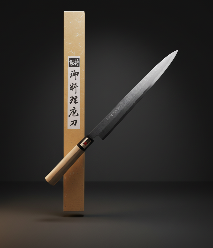 Yanagiba special sashimi knife Damascus 300 mm