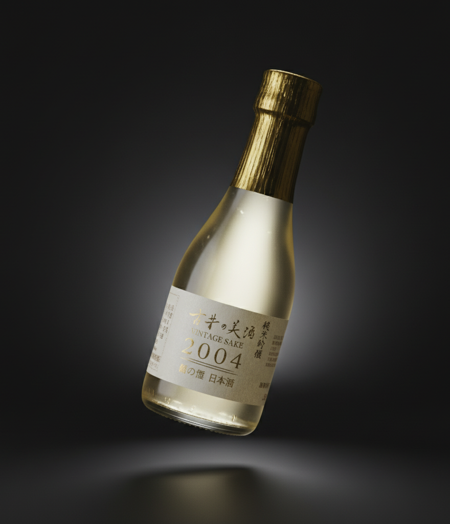 Minenoyuki Junmai Ginjo sake, vintage 2004